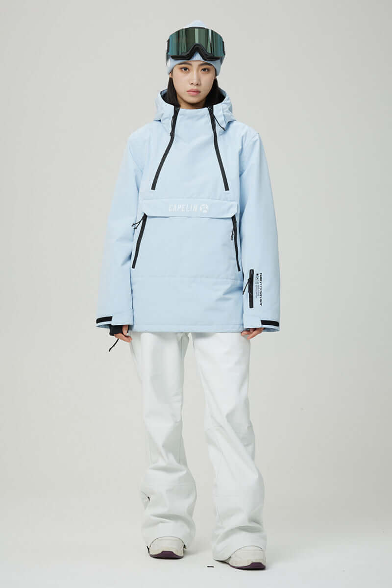 Women's Luna Pullover Snowboarding Jacket - CAPELIN CREW 