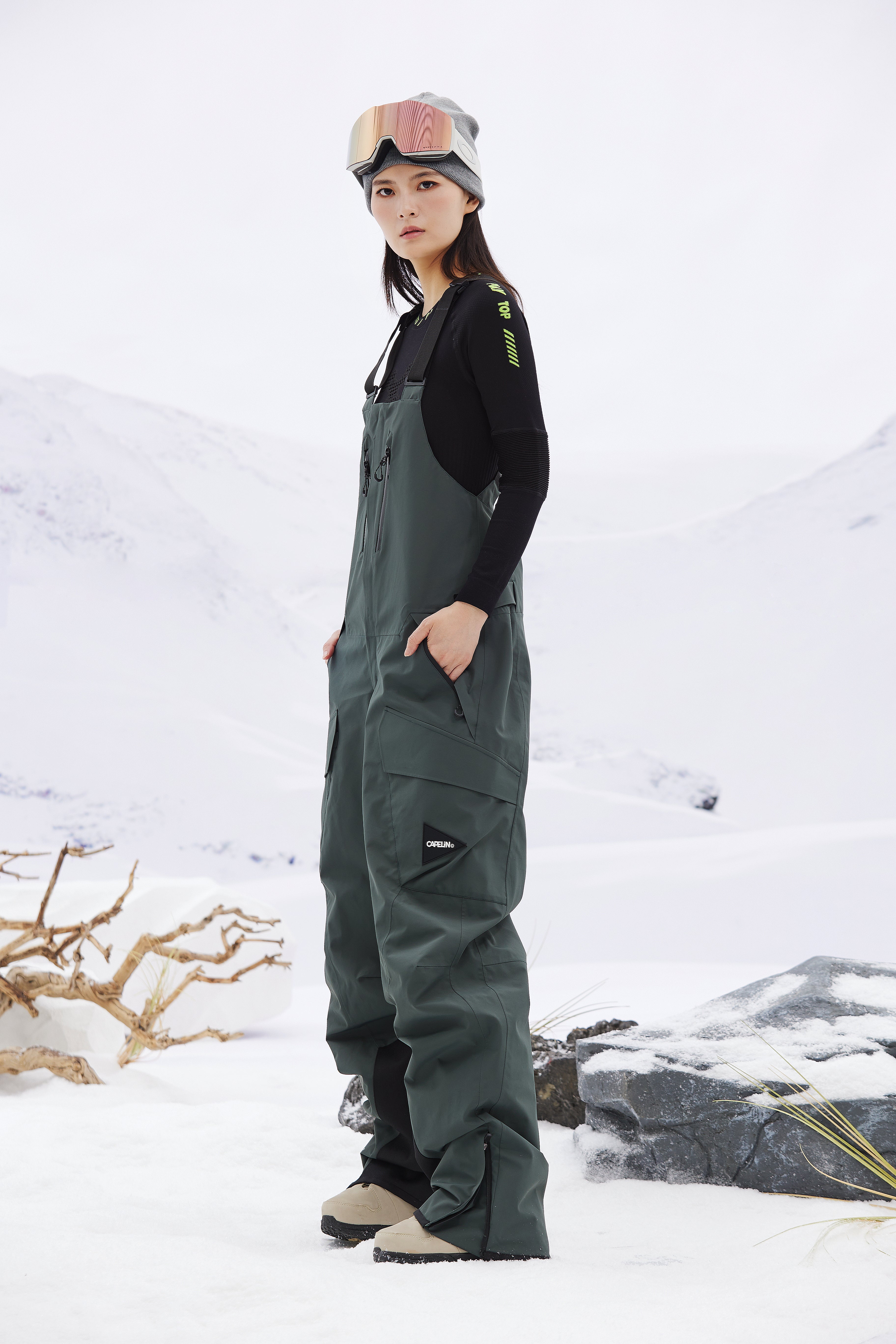 Saturn Unisex 3L Shell Snowboard Bib Pant | CAPELIN CREW