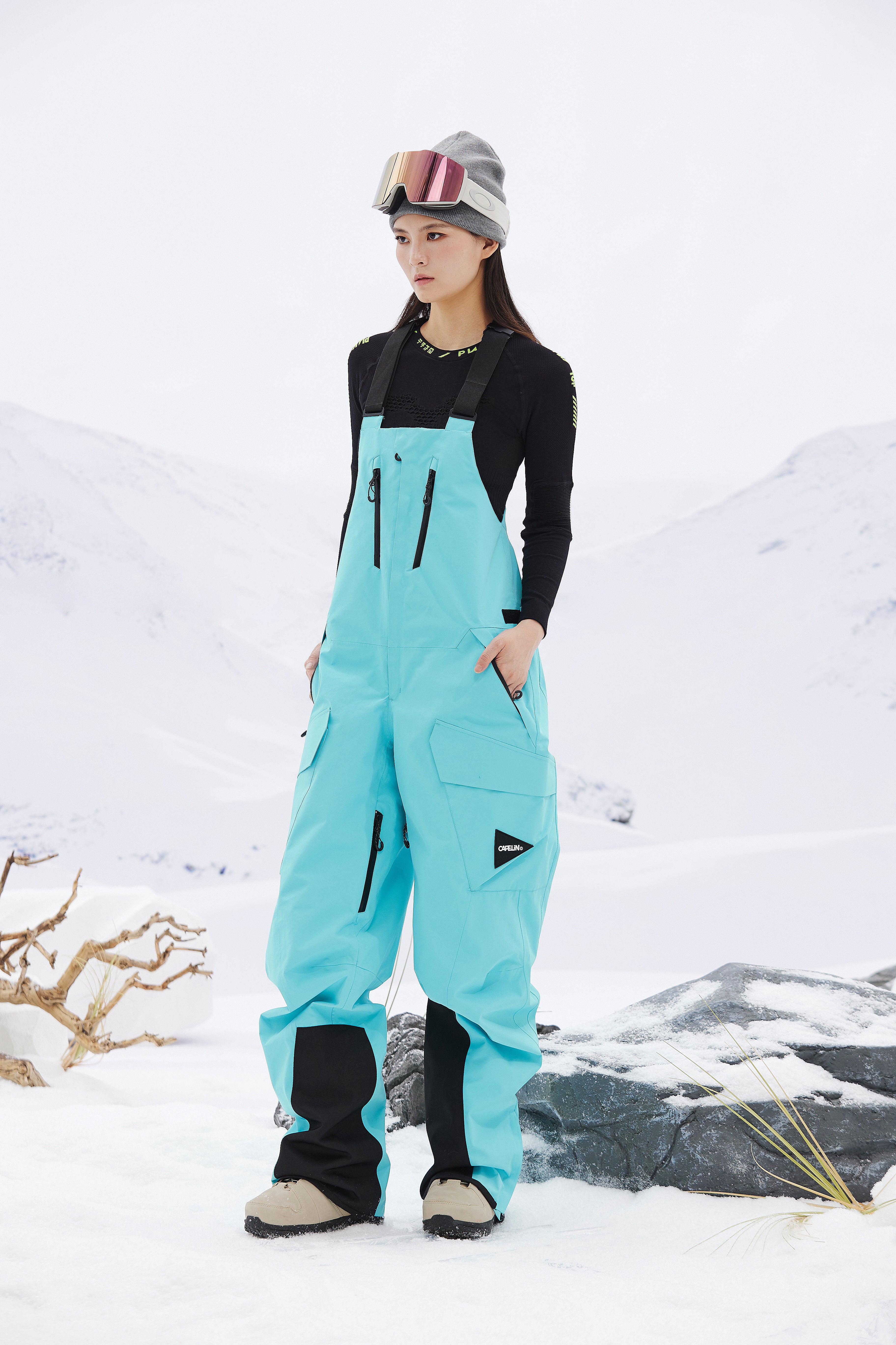 Saturn Unisex 3L Shell Snowboard Bib Pant | CAPELIN CREW