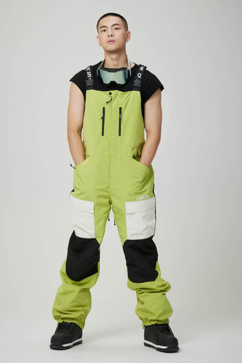 Men Spirit Snowboarding Bib Pants - CAPELIN CREW 